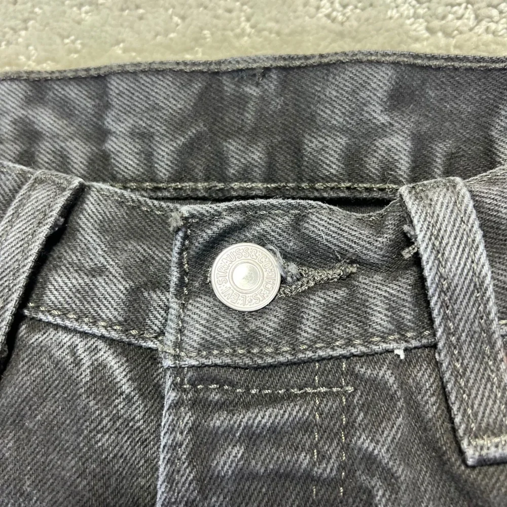 Levis 501 Jeans Mens 30x 32 Black Faded Original Straight‎ Denim 29x30 Actual